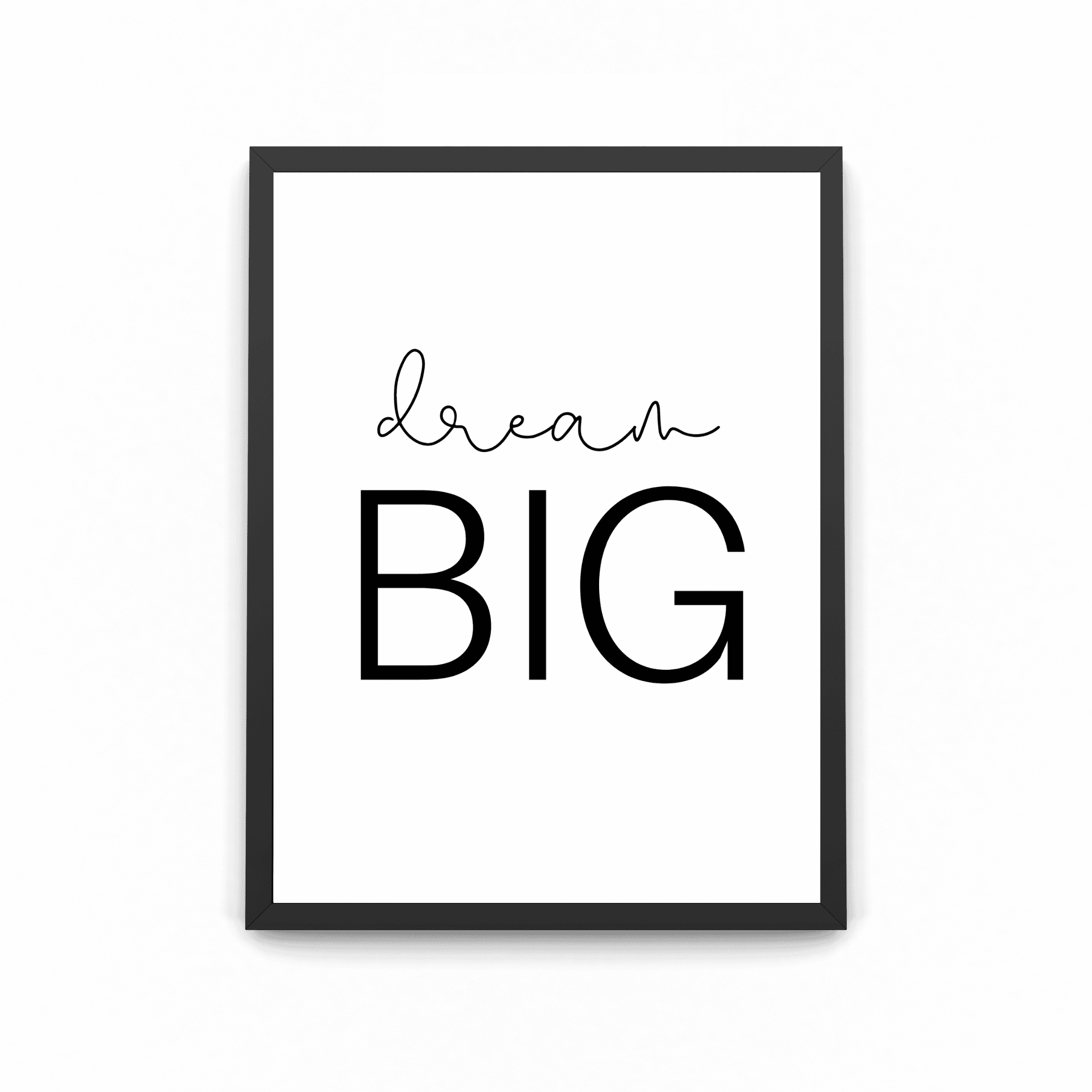 'Dream Big' Framed Quote Print A4 - Soul Analyse