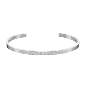 You've got this silver stainless steel adjustable bracele