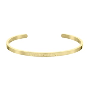 I am beautiful gold plated stainless steel bracelet 