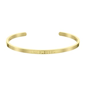 I am blessed gold plated stainless steel bracelet 