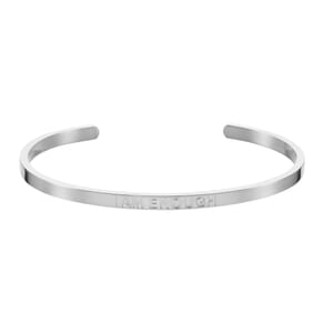 i am enough silver stainless steel bracelet