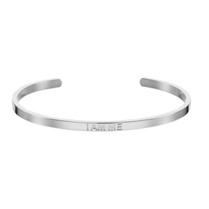 I am me silver stainless steel adjustable bracelet
