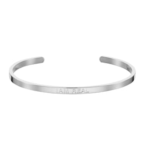I am real silver stainless steel bracelet
