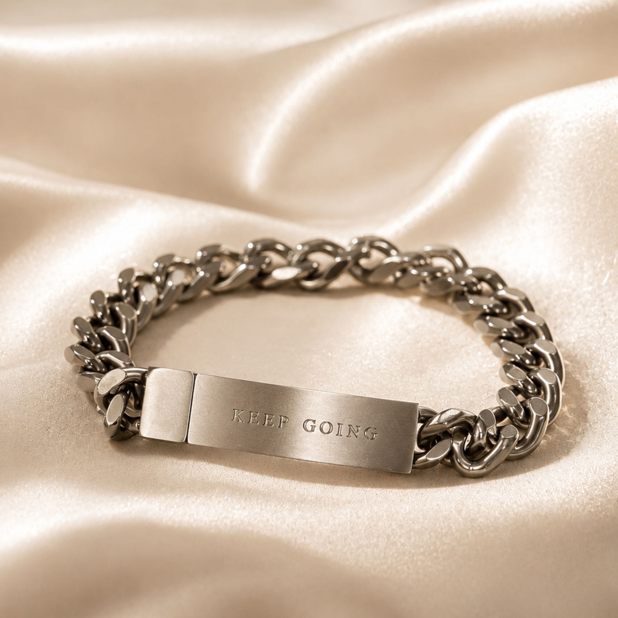 Keep-Going-Brushed-Stainless-Steel-Bracelet-1.jpg?w=1024&h=1024&scale