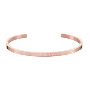 I am my rescuer rose gold plated stainless steel bracelet