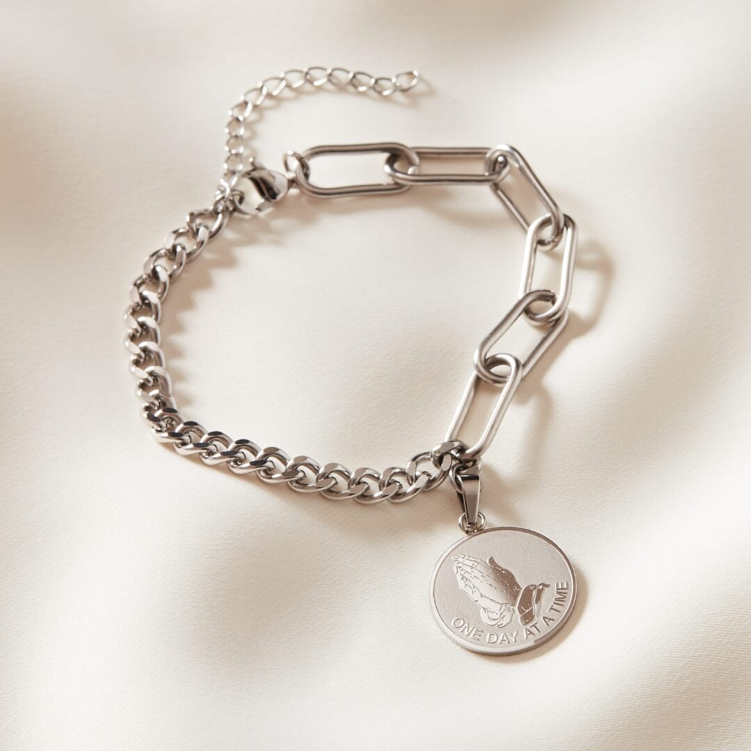 Silver serenity sale prayer bracelet