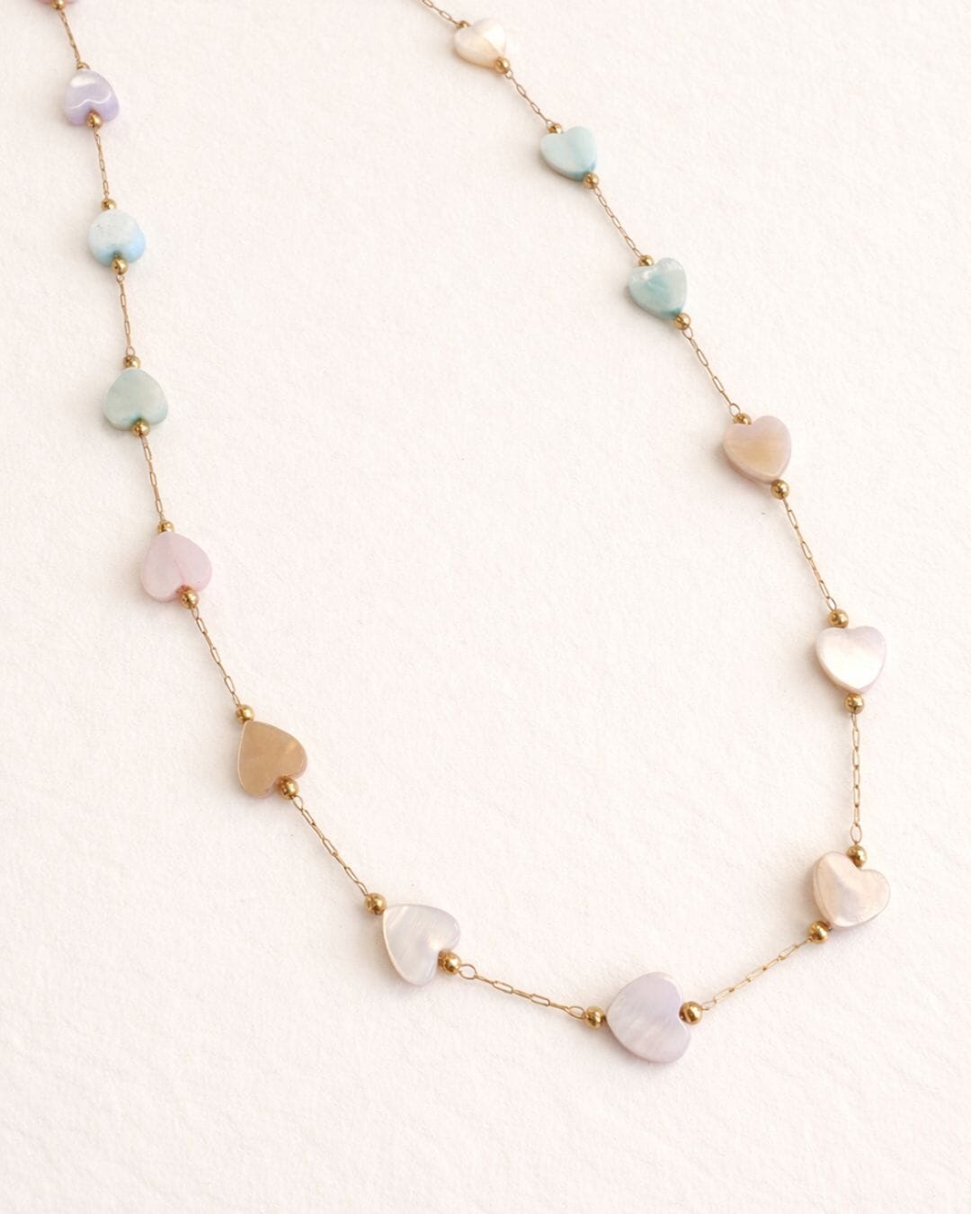 Sweetheart Pastel Necklace Gold