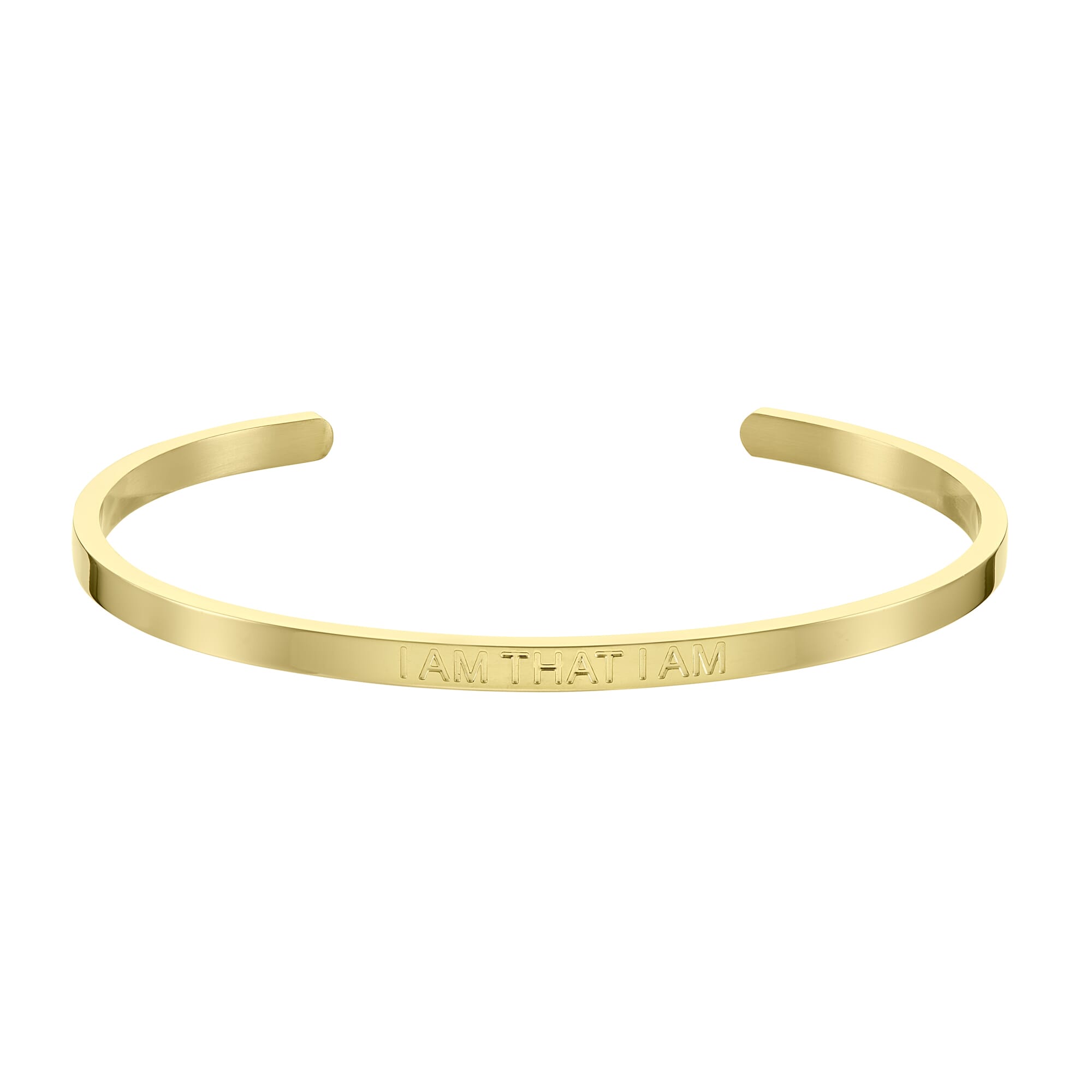 'I Am That I Am' Affirmation Bracelet Gold - Soul Analyse