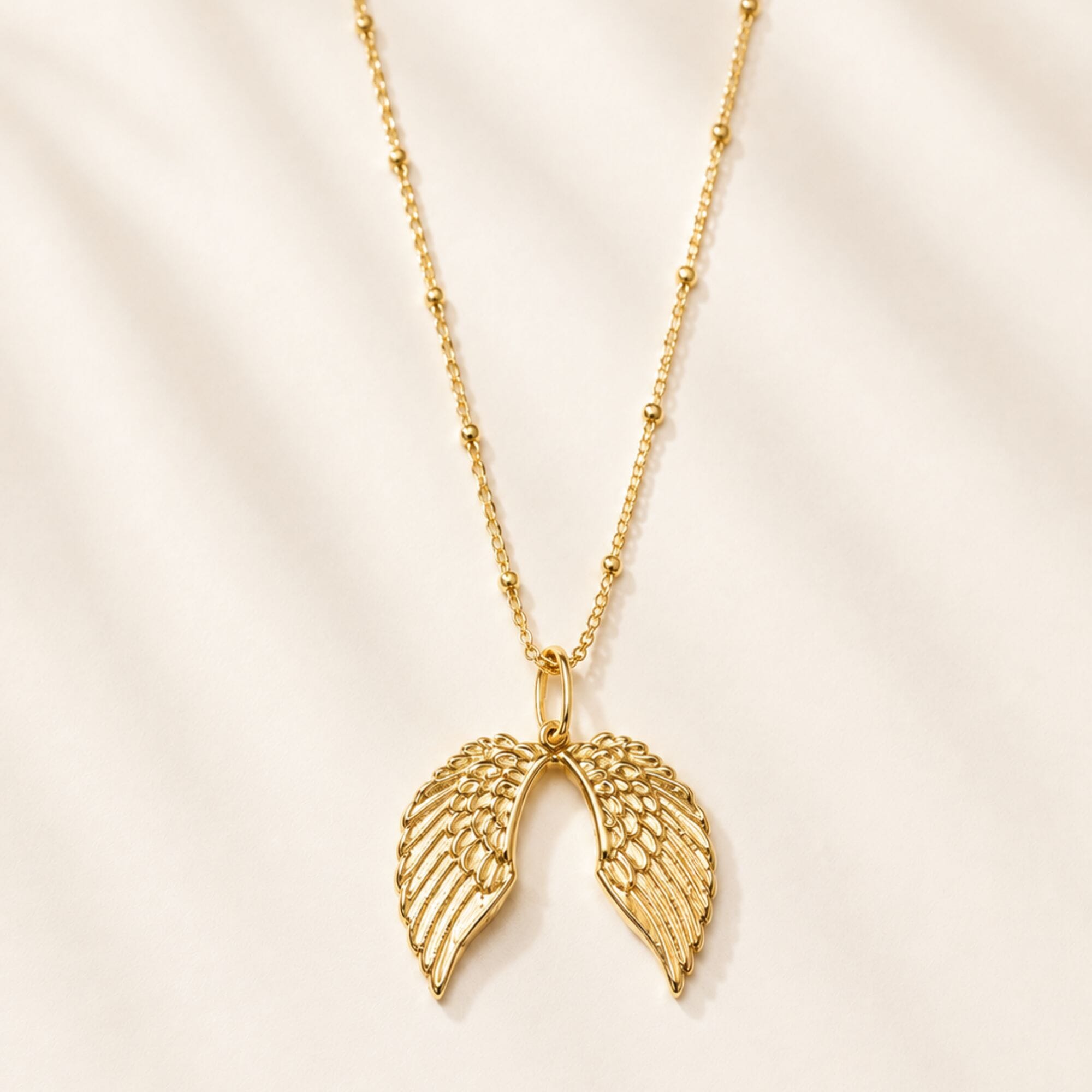 Angels Above Necklace Gold