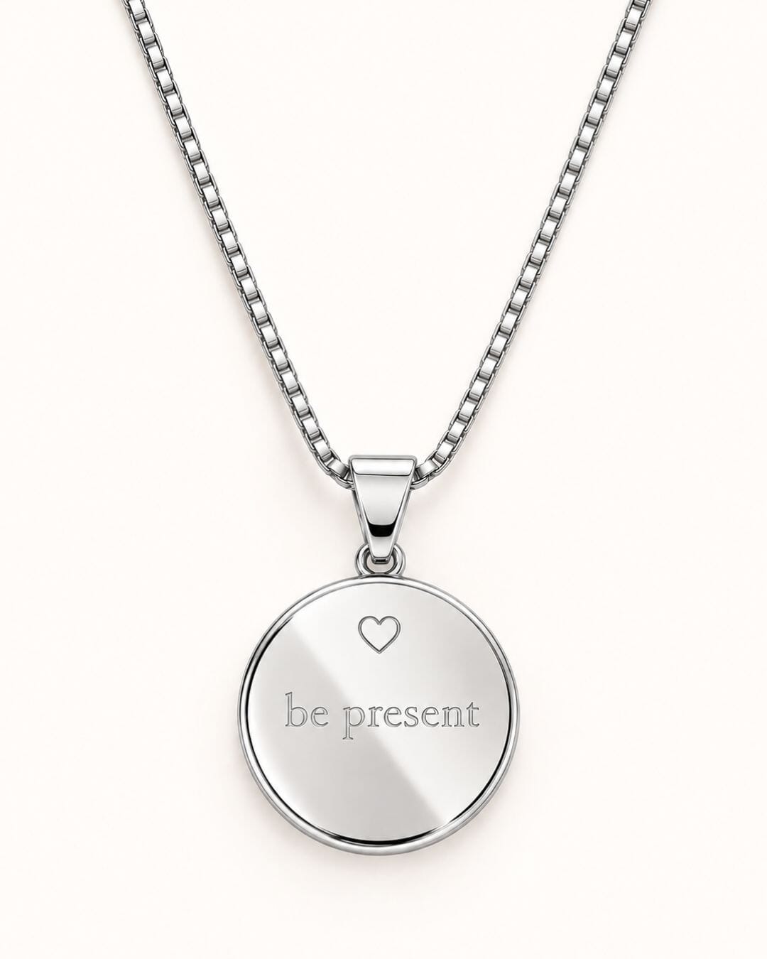 Chapter Coin: Be Present Necklace