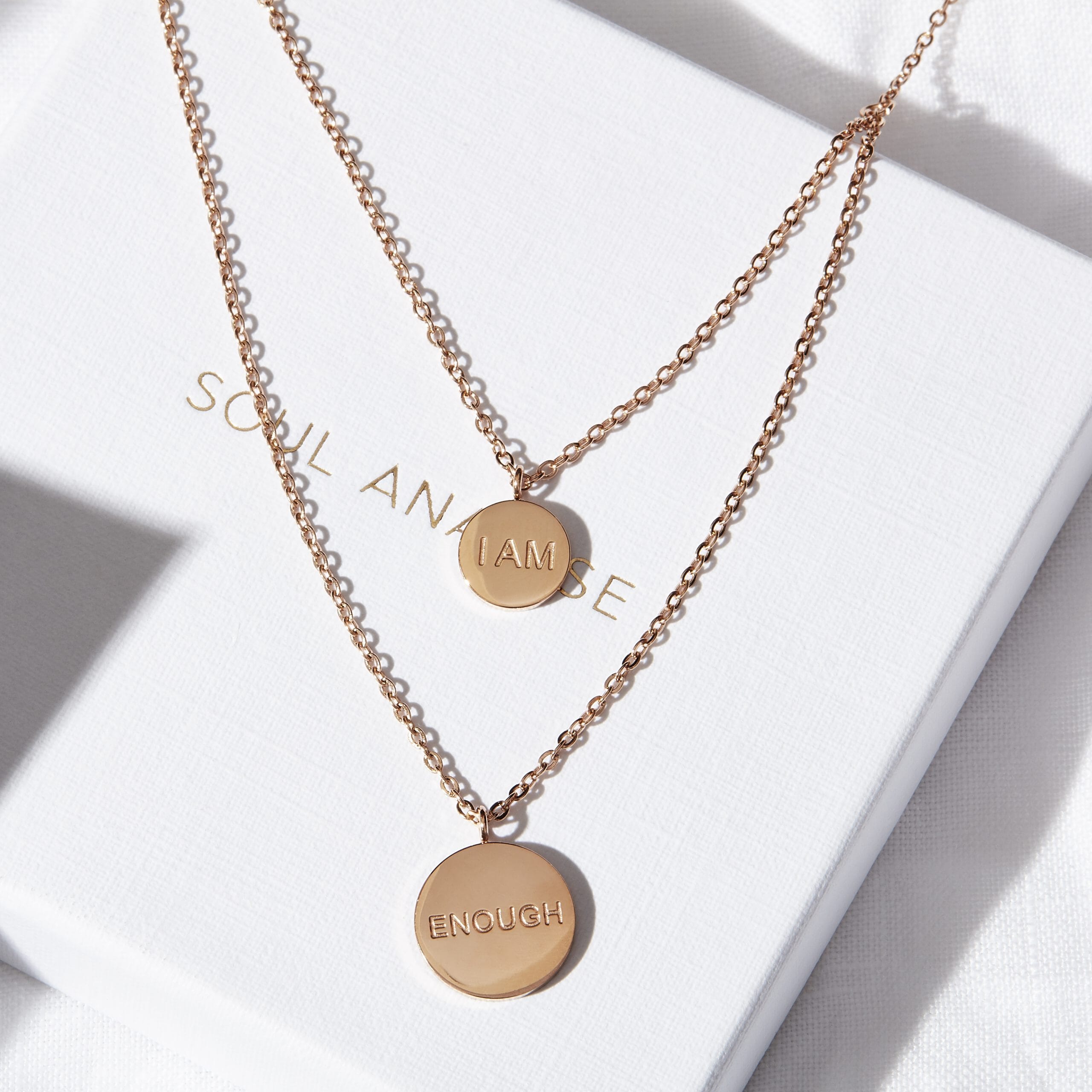 I AM ENOUGH Inspirational Hand Stamped Engraved Glamour Pendant Necklace  for Women Gift Jewelry,10Pcs/Lot, #LN2266 - AliExpress