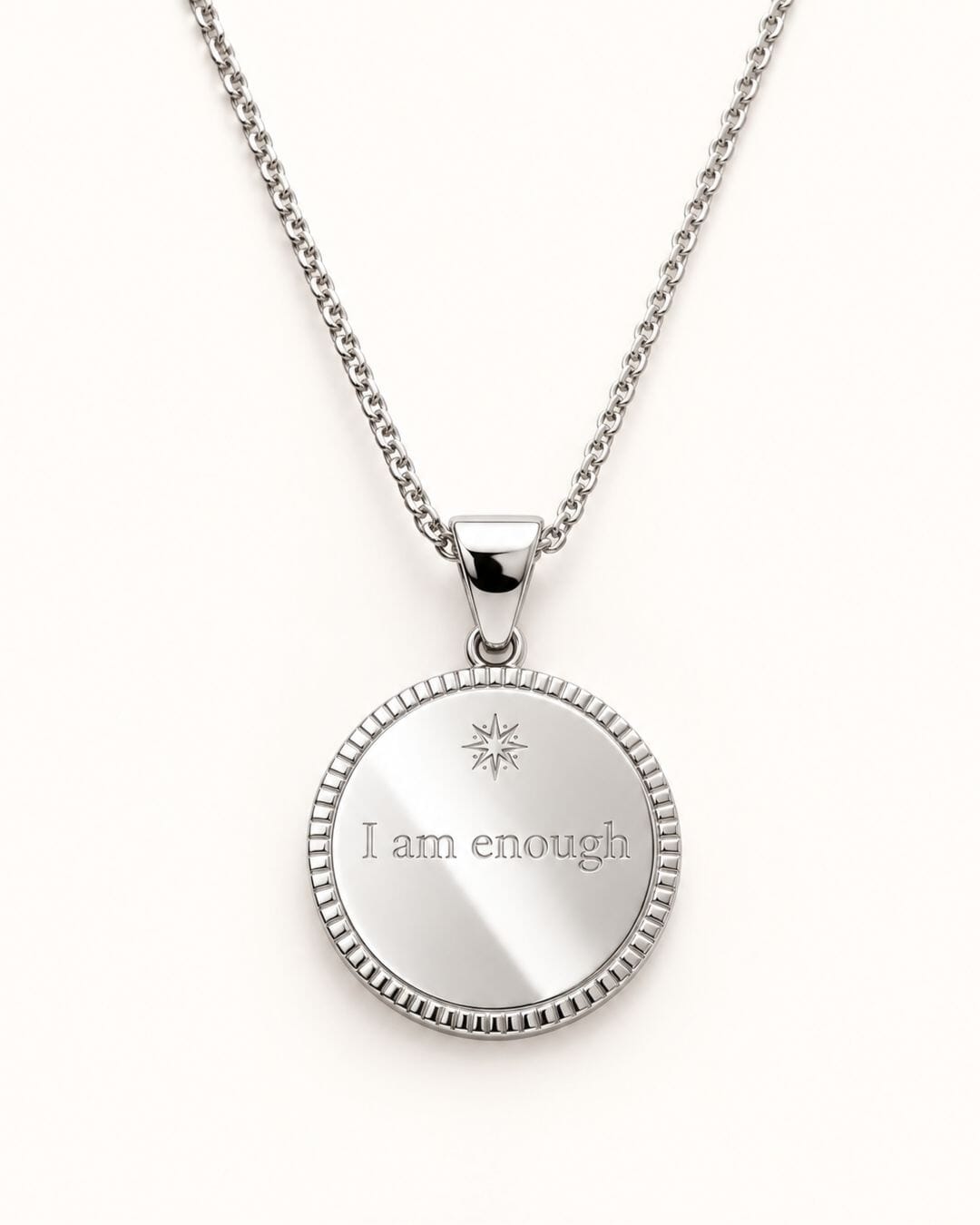 Chapter Coin: I Am Enough Necklace
