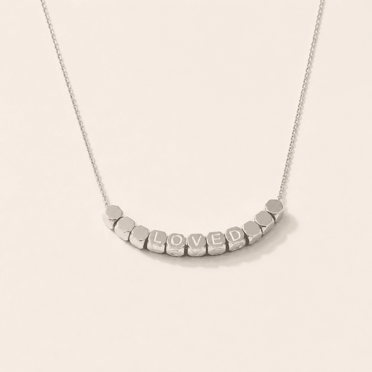 Loved Tennis Necklace Silver