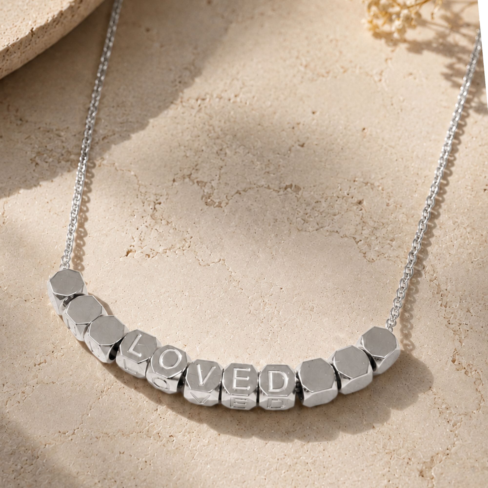 Loved Tennis Necklace Silver