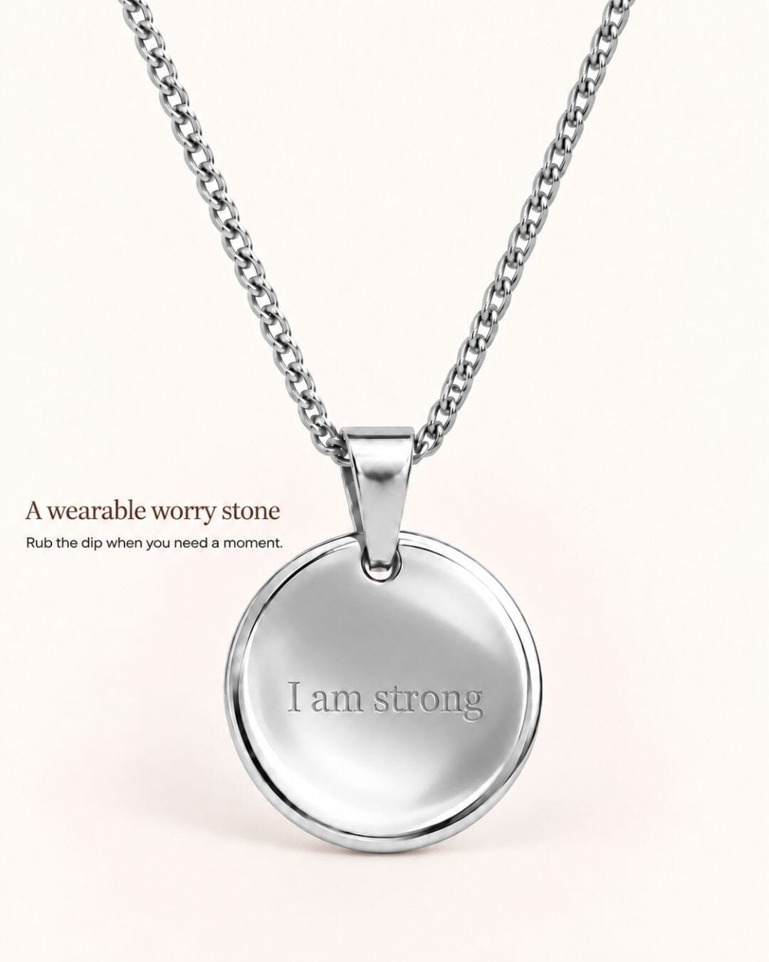 Pause Necklace: I am strong