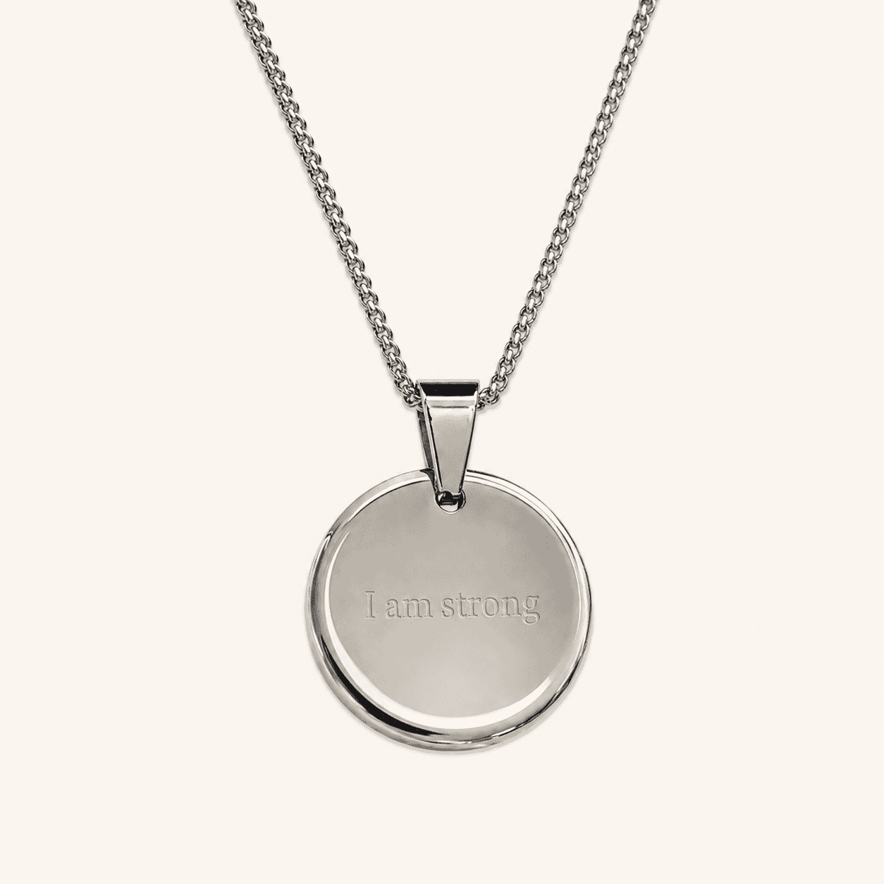 Pause Necklace: I am strong
